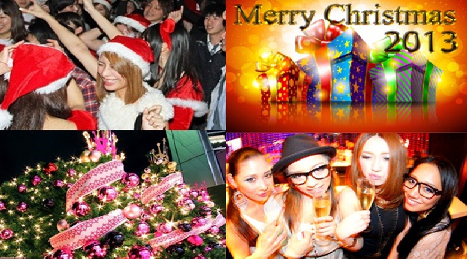 【サンタ割引あり】★12/24 XmasPartyクリスマスパーティーNewLex六本木[サンタ仮装大歓迎]ディズニーペアチケットも当たる抽選会有★東京一番人気のクリスマスパーティ★ケーキバイキングも