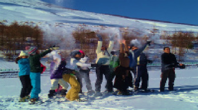 【平日アウトドア　富士山でスノーシュートレッキング体験】社会人サークルFEAD