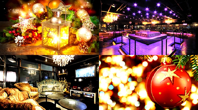 【V2クリスマスパーティ2014六本木】12月25日 東京夜景一望！シャンデリヤ輝くガラス張り豪華空間！夜景×スイーツ×クリスマス抽選会(ディズーペアチケット当る)六本木V2(旧VANITYバニティ)